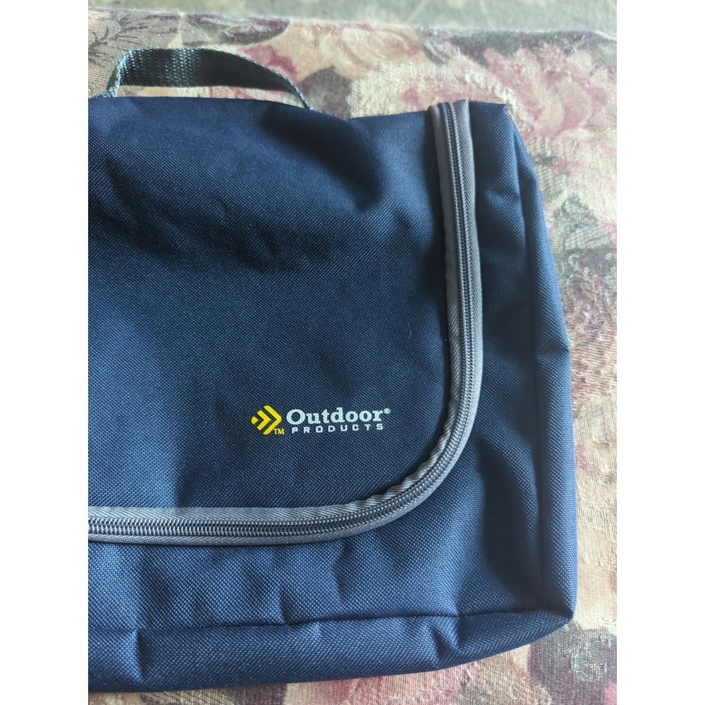 Outdoor Products Small Travel Organizer Bag Zippered 12" x 9" x 1.5" BLUE - Picture 2 of 10